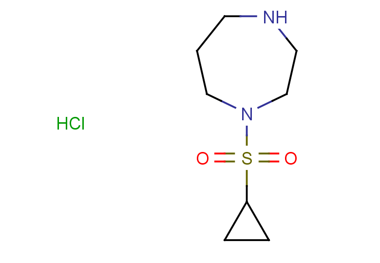 1-(cyclopropanesulfonyl)-1,4-diazepane hydrochloride