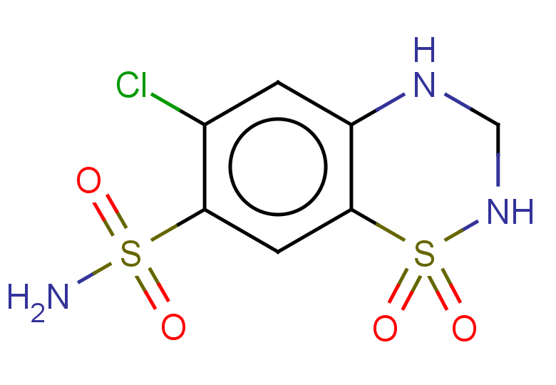 6-chloro-1,1-dioxo-3,4-dihydro-2H-1lambda6,2,4-benzothiadiazine-7-sulfonamide