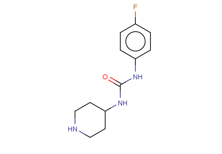 3-(4-fluorophenyl)-1-(piperidin-4-yl)urea
