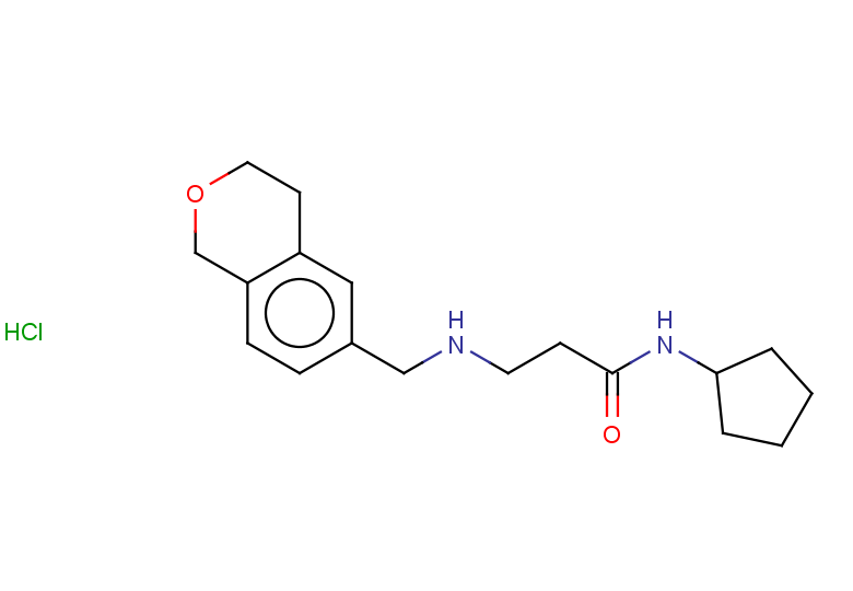 N-cyclopentyl-3-{[(3,4-dihydro-1H-2-benzopyran-6-yl)methyl]amino}propanamide hydrochloride