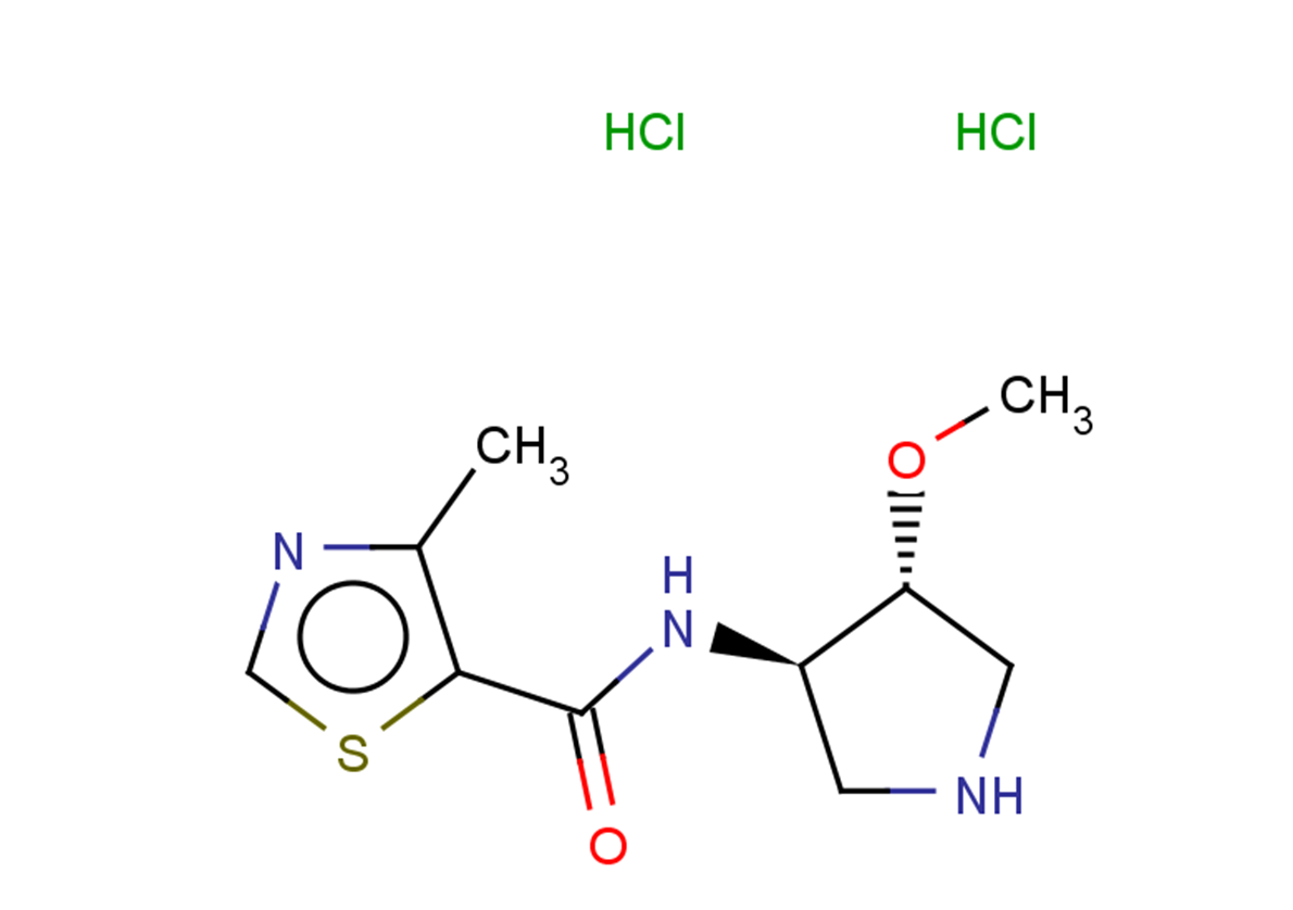 rac-N-[(3R,4R)-4-methoxypyrrolidin-3-yl]-4-methyl-1,3-thiazole-5-carboxamide dihydrochloride, trans