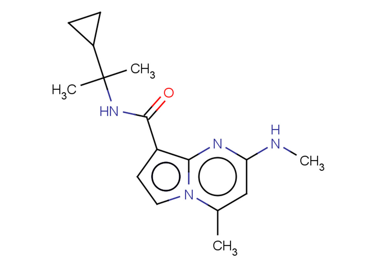 N-(2-cyclopropylpropan-2-yl)-4-methyl-2-(methylamino)pyrrolo[1,2-a]pyrimidine-8-carboxamide