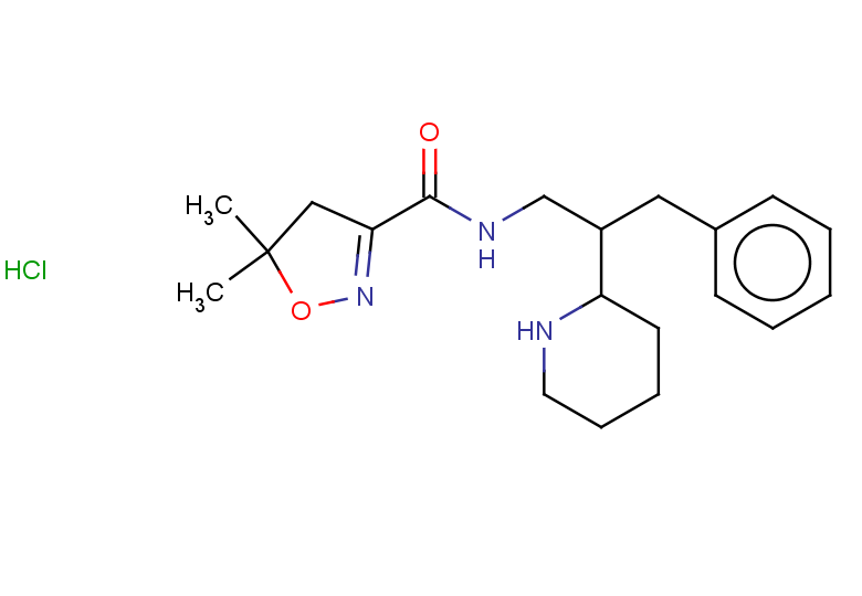 5,5-dimethyl-N-[3-phenyl-2-(piperidin-2-yl)propyl]-4,5-dihydro-1,2-oxazole-3-carboxamide hydrochloride