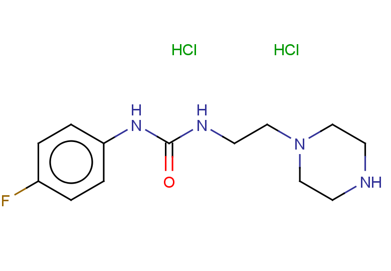 3-(4-fluorophenyl)-1-[2-(piperazin-1-yl)ethyl]urea dihydrochloride