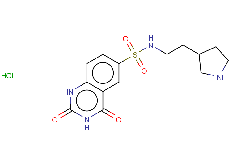 2,4-dioxo-N-[2-(pyrrolidin-3-yl)ethyl]-1,2,3,4-tetrahydroquinazoline-6-sulfonamide hydrochloride