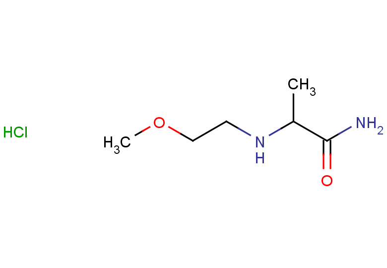 2-[(2-methoxyethyl)amino]propanamide hydrochloride