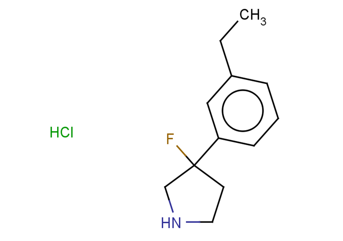 3-(3-ethylphenyl)-3-fluoropyrrolidine hydrochloride