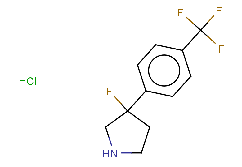3-fluoro-3-[4-(trifluoromethyl)phenyl]pyrrolidine hydrochloride