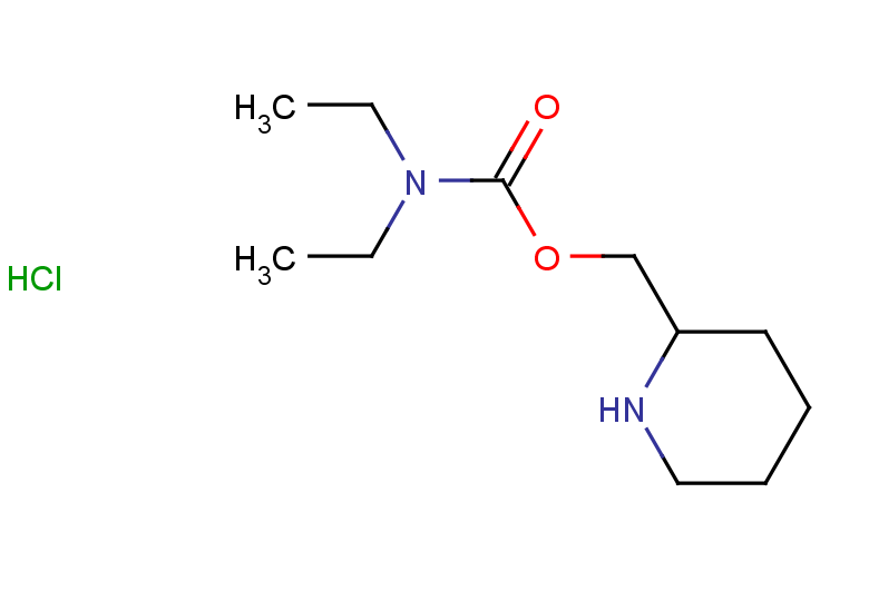 (piperidin-2-yl)methyl N,N-diethylcarbamate hydrochloride