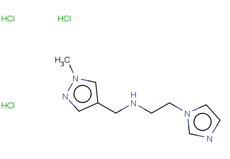 [2-(1H-imidazol-1-yl)ethyl][(1-methyl-1H-pyrazol-4-yl)methyl]amine trihydrochloride