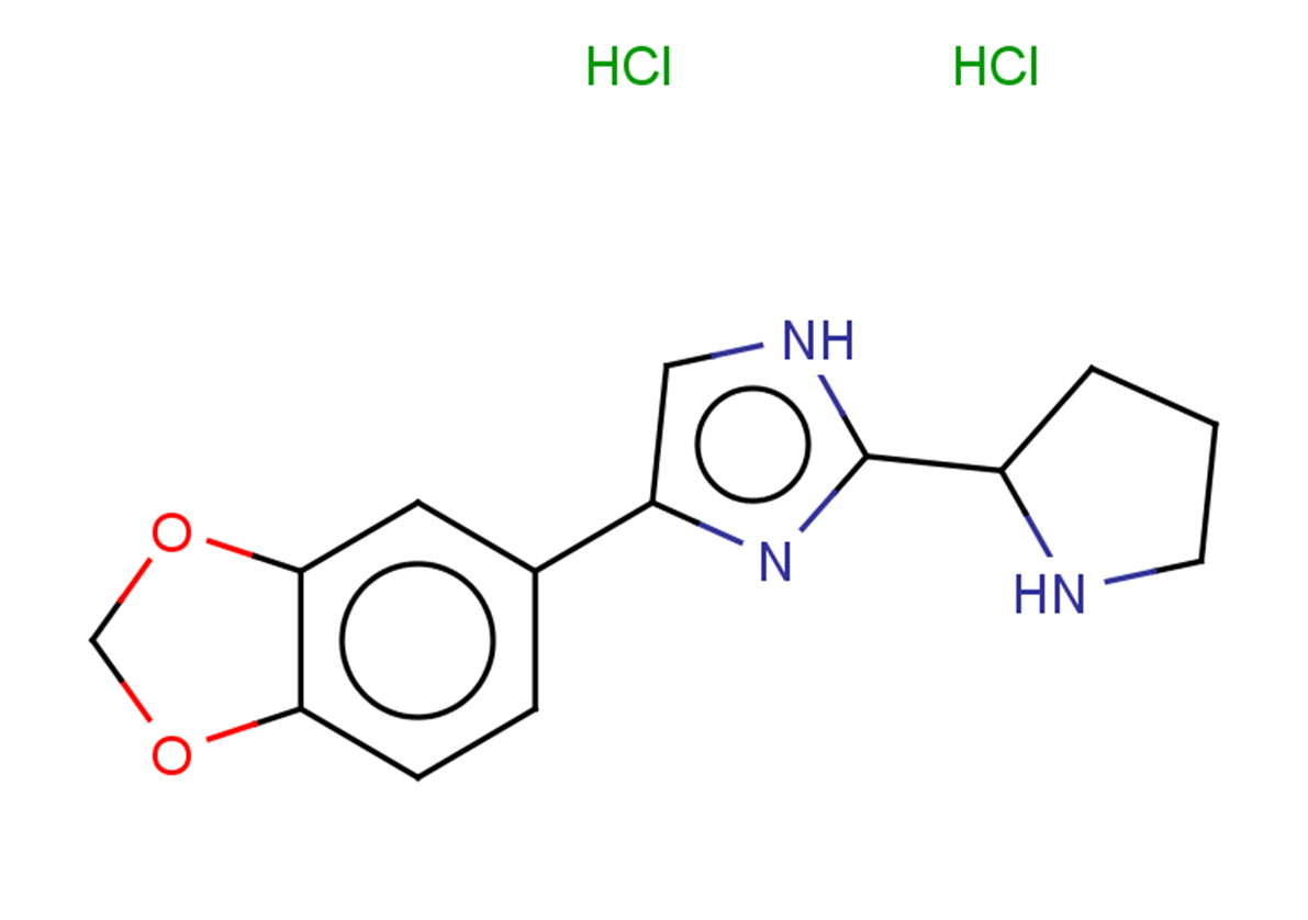4-(1,3-dioxaindan-5-yl)-2-(pyrrolidin-2-yl)-1H-imidazole dihydrochloride