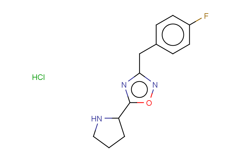 3-[(4-fluorophenyl)methyl]-5-(pyrrolidin-2-yl)-1,2,4-oxadiazole hydrochloride
