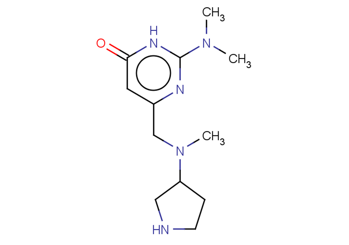 2-(dimethylamino)-6-{[methyl(pyrrolidin-3-yl)amino]methyl}-3,4-dihydropyrimidin-4-one