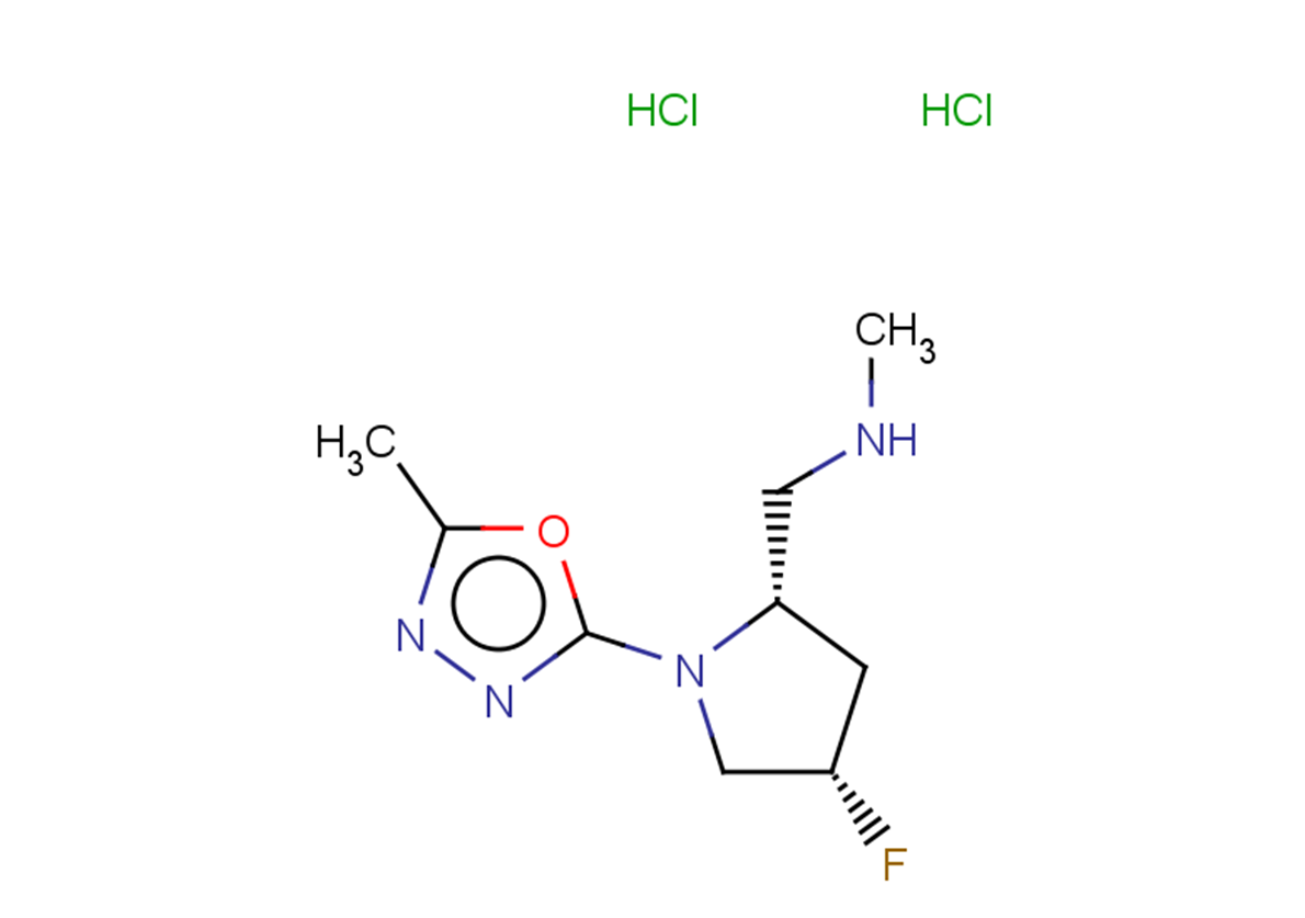 {[(2S,4S)-4-fluoro-1-(5-methyl-1,3,4-oxadiazol-2-yl)pyrrolidin-2-yl]methyl}(methyl)amine dihydrochloride