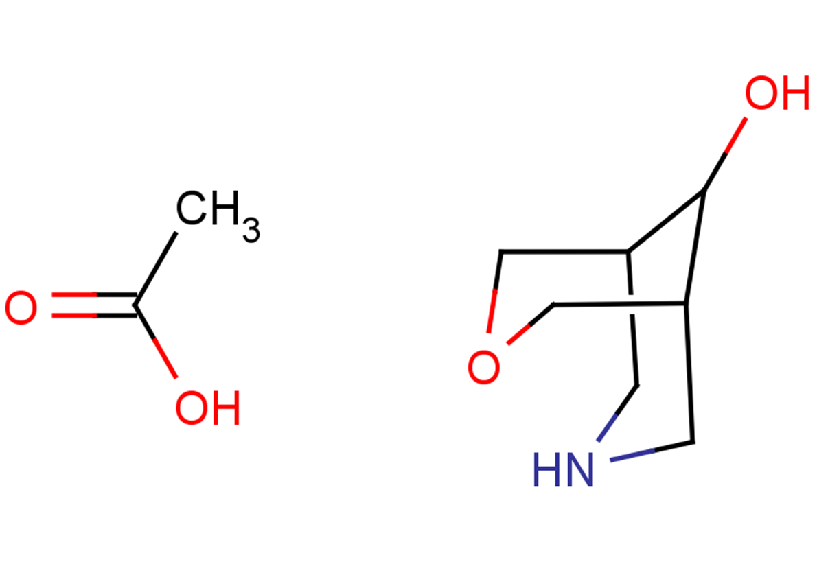 3-oxa-7-azabicyclo[3.3.1]nonan-9-ol, acetic acid