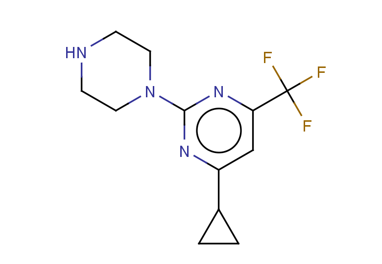 4-cyclopropyl-2-(piperazin-1-yl)-6-(trifluoromethyl)pyrimidine