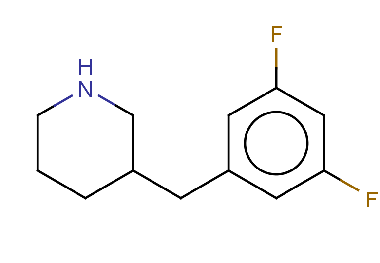3-[(3,5-difluorophenyl)methyl]piperidine