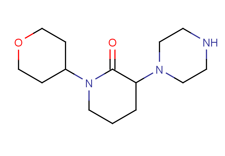 1-(oxan-4-yl)-3-(piperazin-1-yl)piperidin-2-one