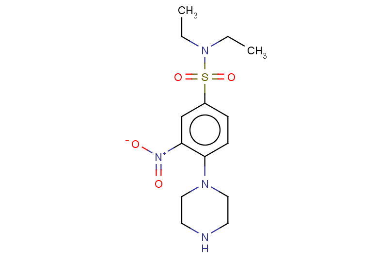 N,N-diethyl-3-nitro-4-(piperazin-1-yl)benzene-1-sulfonamide