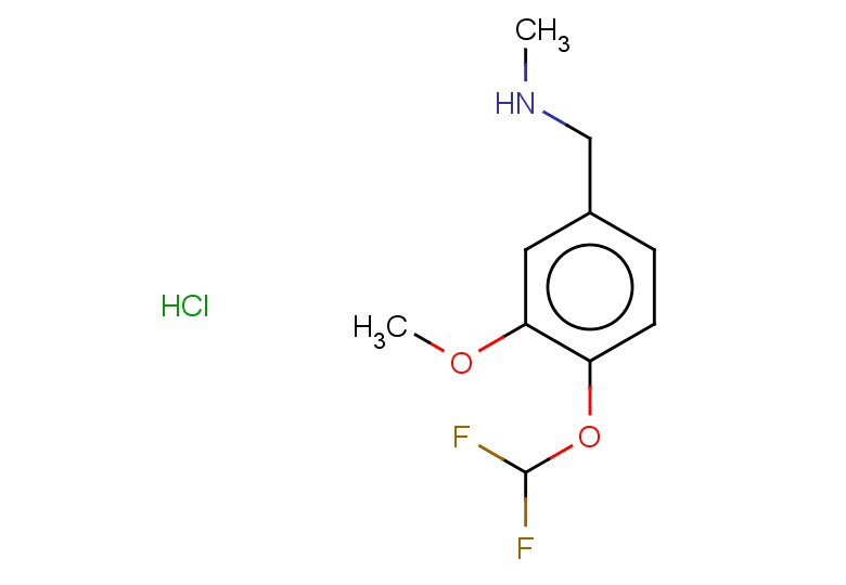 {[4-(difluoromethoxy)-3-methoxyphenyl]methyl}(methyl)amine hydrochloride