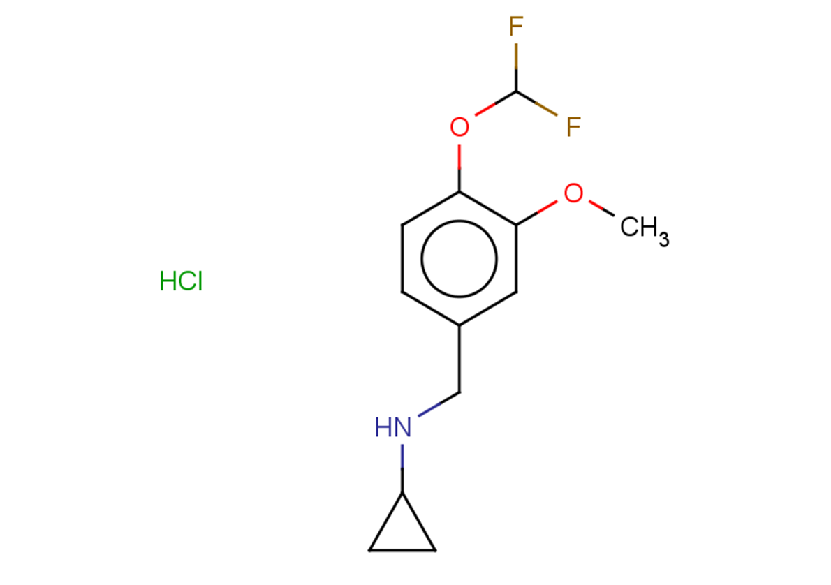 N-{[4-(difluoromethoxy)-3-methoxyphenyl]methyl}cyclopropanamine hydrochloride