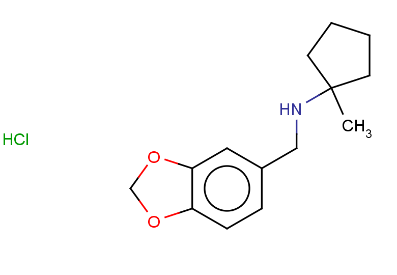 N-(1,3-dioxaindan-5-ylmethyl)-1-methylcyclopentan-1-amine hydrochloride