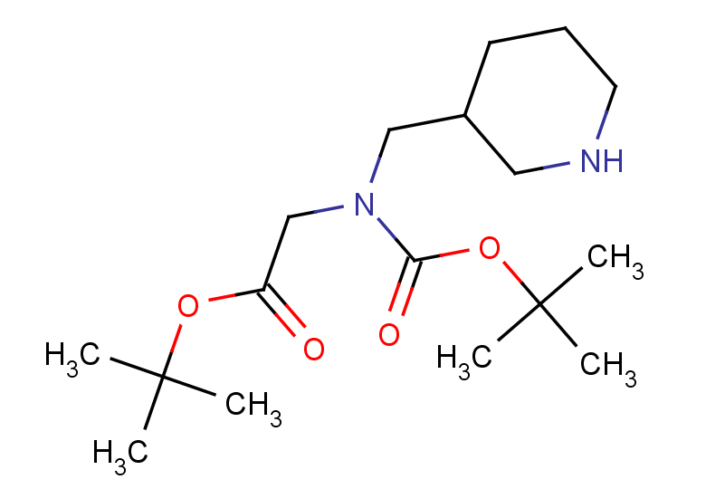 tert-butyl 2-{[(tert-butoxy)carbonyl](piperidin-3-ylmethyl)amino}acetate