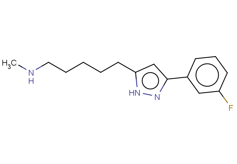 {5-[3-(3-fluorophenyl)-1H-pyrazol-5-yl]pentyl}(methyl)amine