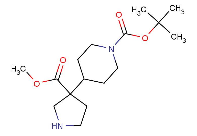 tert-butyl 4-[3-(methoxycarbonyl)pyrrolidin-3-yl]piperidine-1-carboxylate