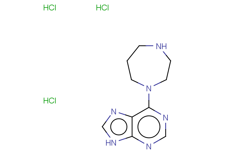 6-(1,4-diazepan-1-yl)-9H-purine trihydrochloride