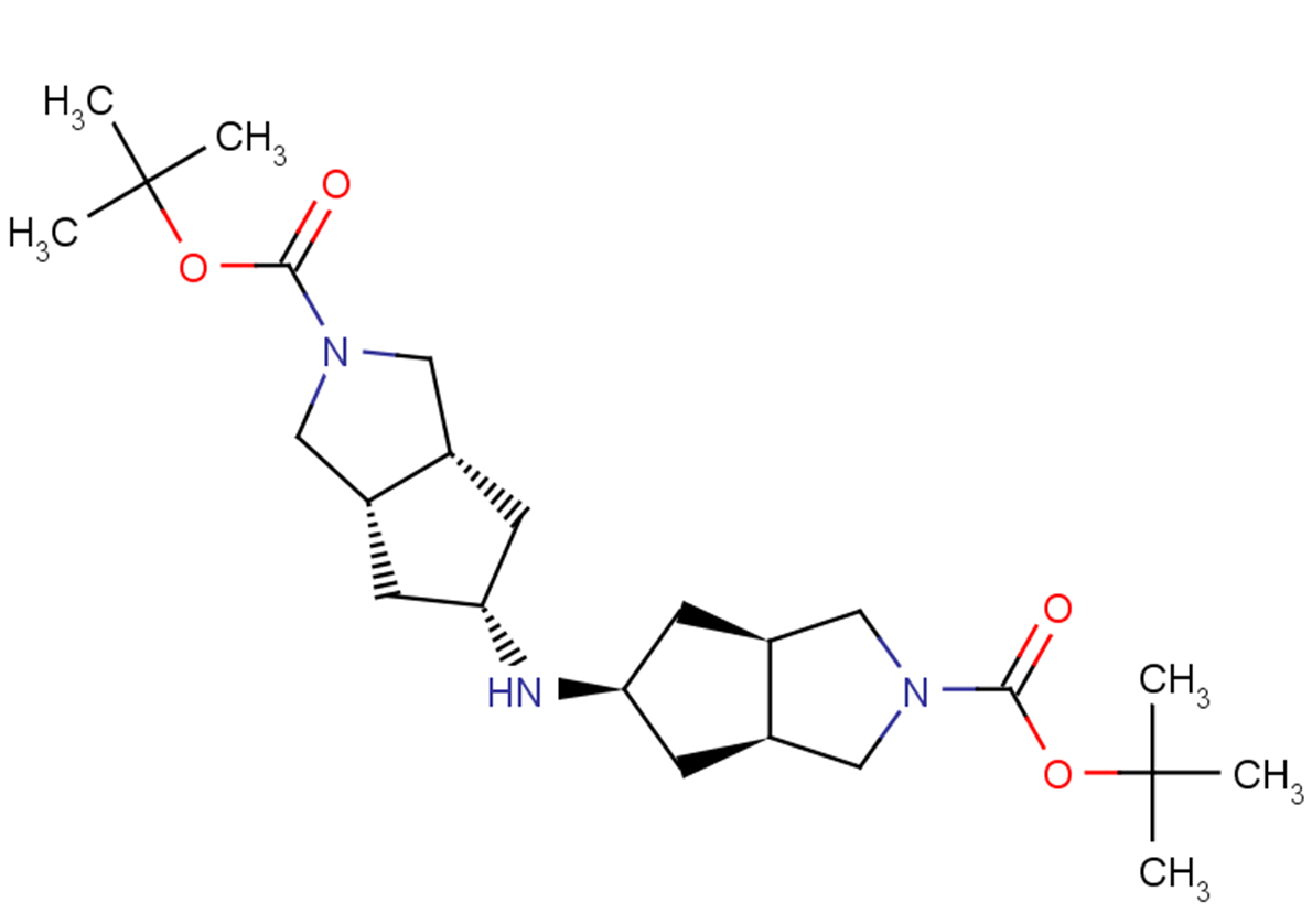 tert-butyl rac-(3aR,5R,6aS)-5-{[(3aR,5R,6aS)-2-[(tert-butoxy)carbonyl]-octahydrocyclopenta[c]pyrrol-5-yl]amino}-octahydrocyclopenta[c]pyrrole-2-carboxylate