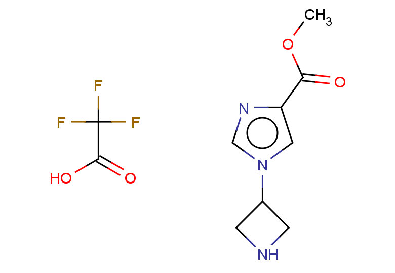 methyl 1-(azetidin-3-yl)-1H-imidazole-4-carboxylate, trifluoroacetic acid