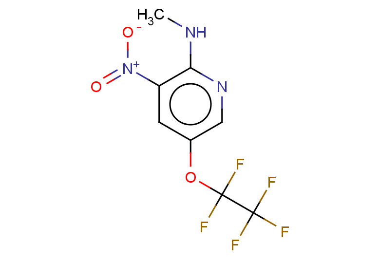 N-methyl-3-nitro-5-(pentafluoroethoxy)pyridin-2-amine