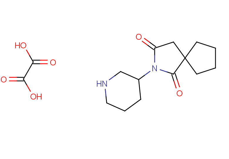 2-(piperidin-3-yl)-2-azaspiro[4.4]nonane-1,3-dione, oxalic acid