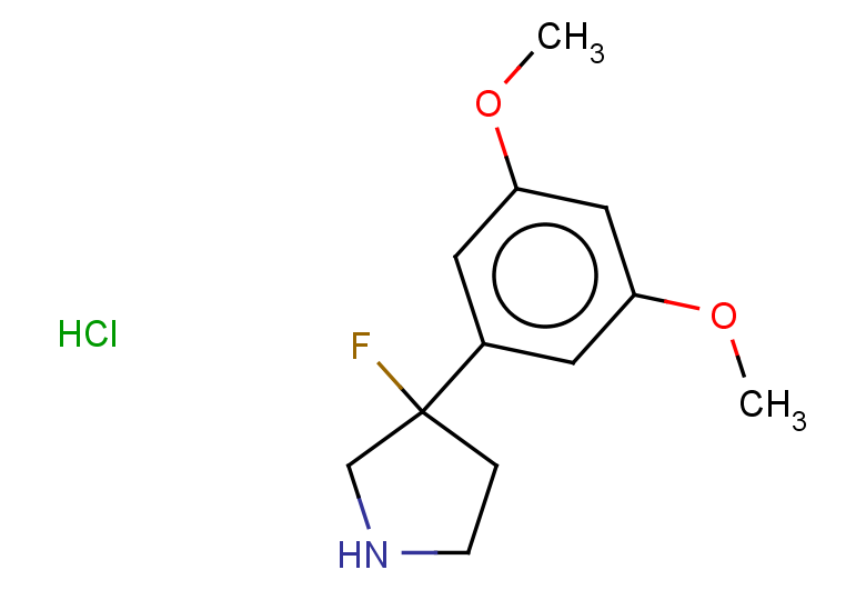 3-(3,5-dimethoxyphenyl)-3-fluoropyrrolidine hydrochloride