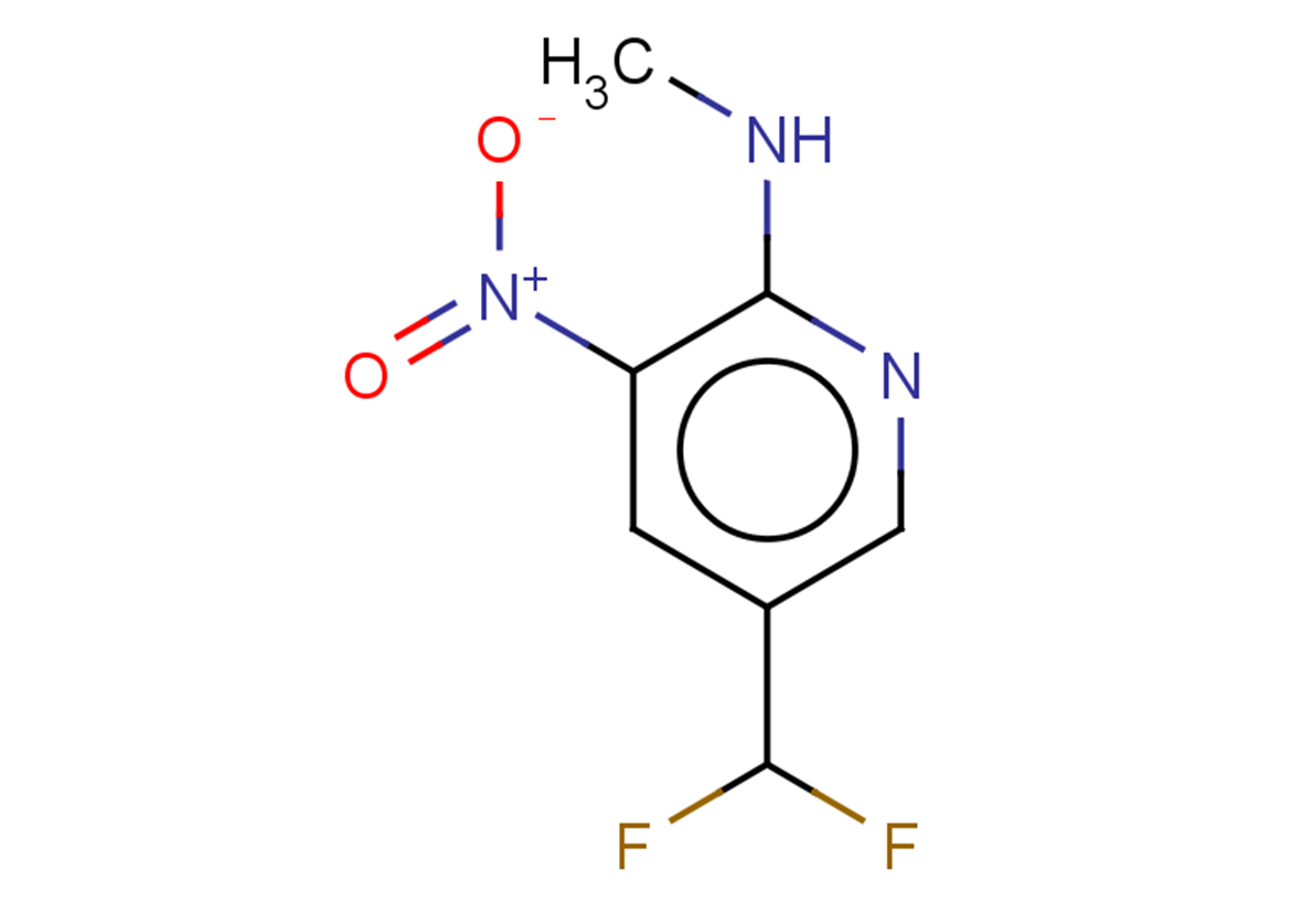 5-(difluoromethyl)-N-methyl-3-nitropyridin-2-amine
