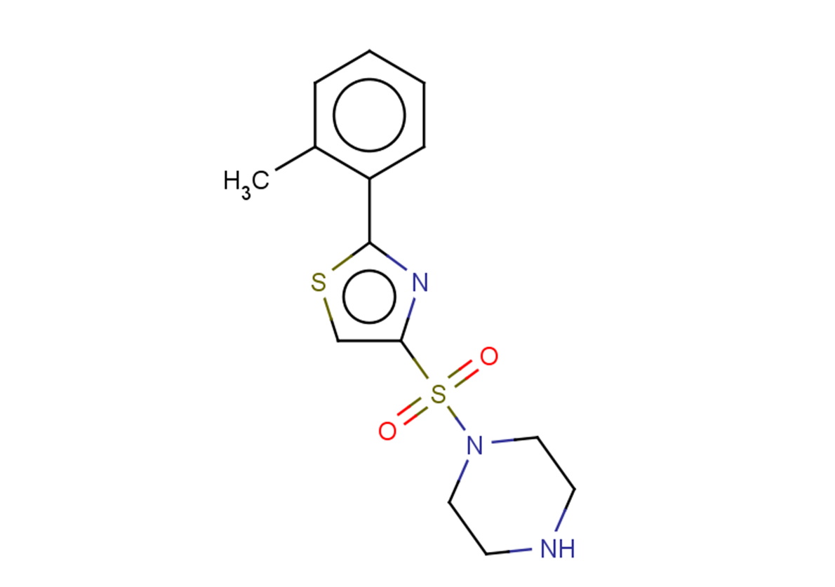 1-{[2-(2-methylphenyl)-1,3-thiazol-4-yl]sulfonyl}piperazine