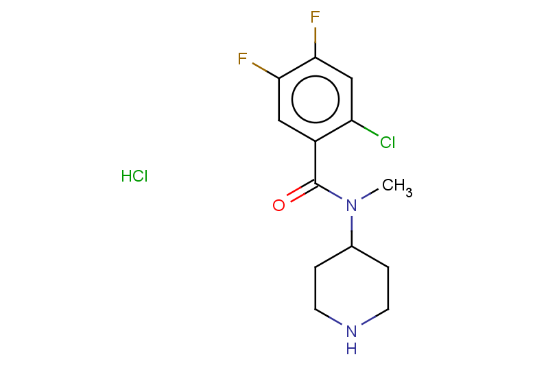 2-chloro-4,5-difluoro-N-methyl-N-(piperidin-4-yl)benzamide hydrochloride