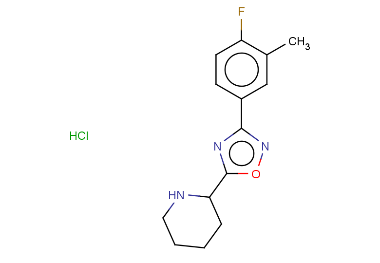 2-[3-(4-fluoro-3-methylphenyl)-1,2,4-oxadiazol-5-yl]piperidine hydrochloride