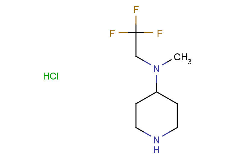 N-methyl-N-(2,2,2-trifluoroethyl)piperidin-4-amine hydrochloride