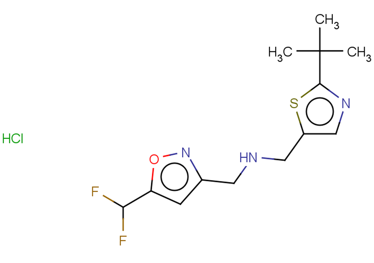 [(2-tert-butyl-1,3-thiazol-5-yl)methyl]({[5-(difluoromethyl)-1,2-oxazol-3-yl]methyl})amine hydrochloride