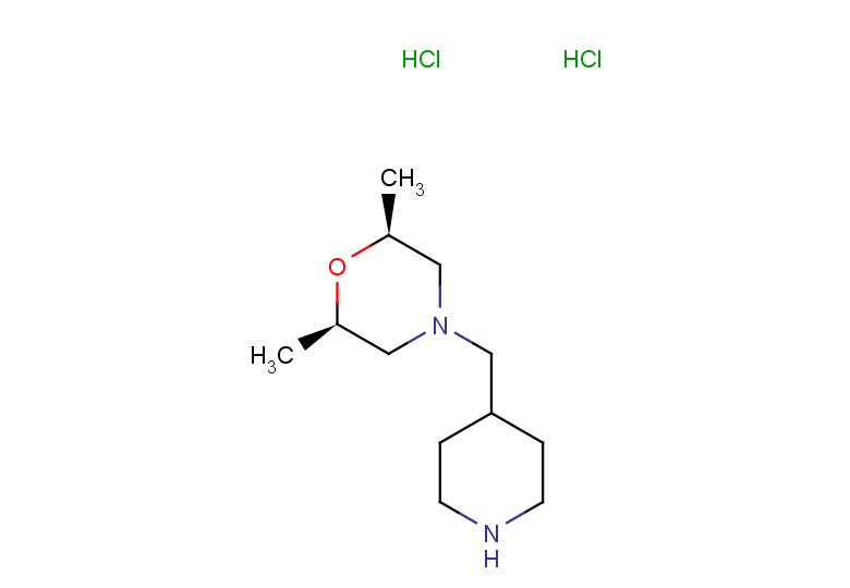 (2R,6S)-2,6-dimethyl-4-[(piperidin-4-yl)methyl]morpholine dihydrochloride, cis