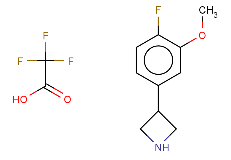 3-(4-fluoro-3-methoxyphenyl)azetidine, trifluoroacetic acid