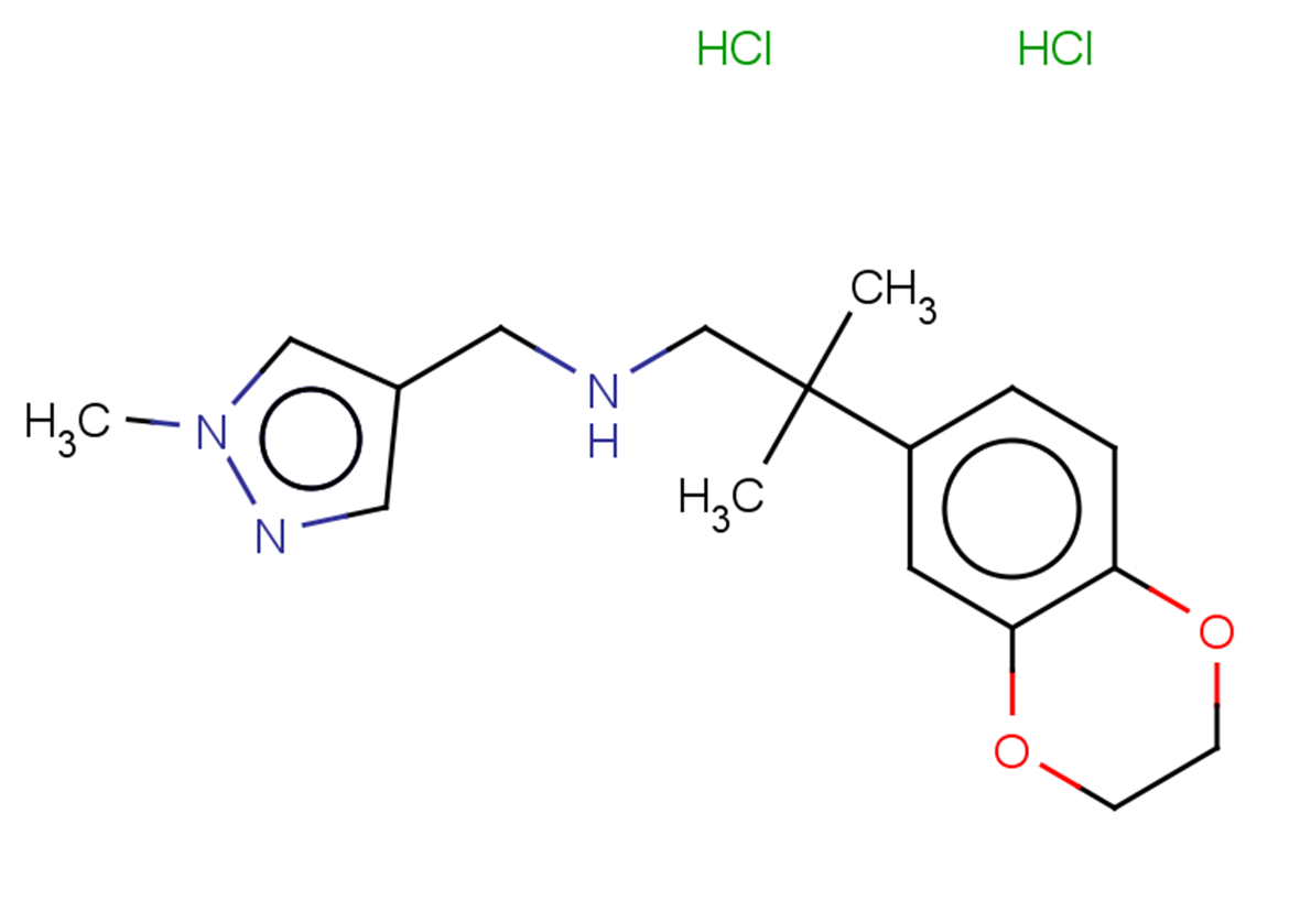[2-(2,3-dihydro-1,4-benzodioxin-6-yl)-2-methylpropyl][(1-methyl-1H-pyrazol-4-yl)methyl]amine dihydrochloride