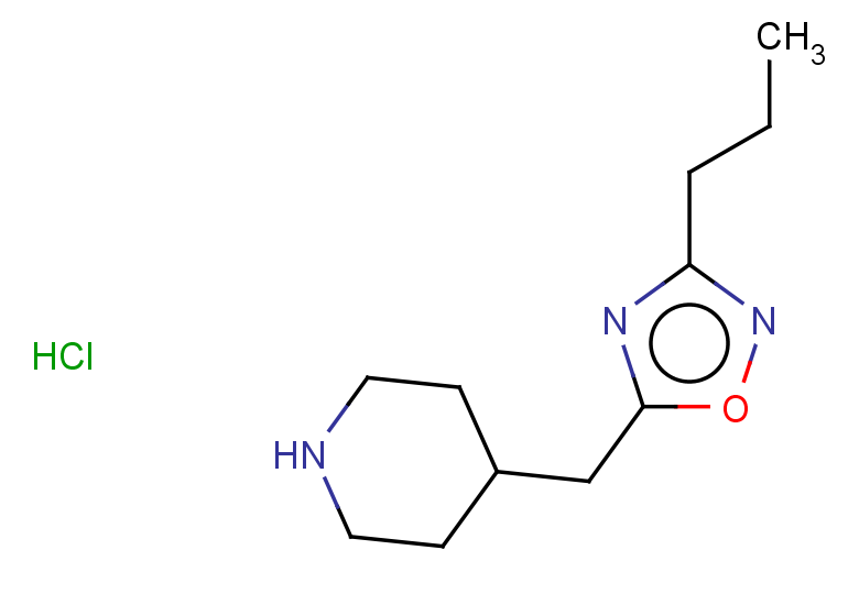 4-[(3-propyl-1,2,4-oxadiazol-5-yl)methyl]piperidine hydrochloride