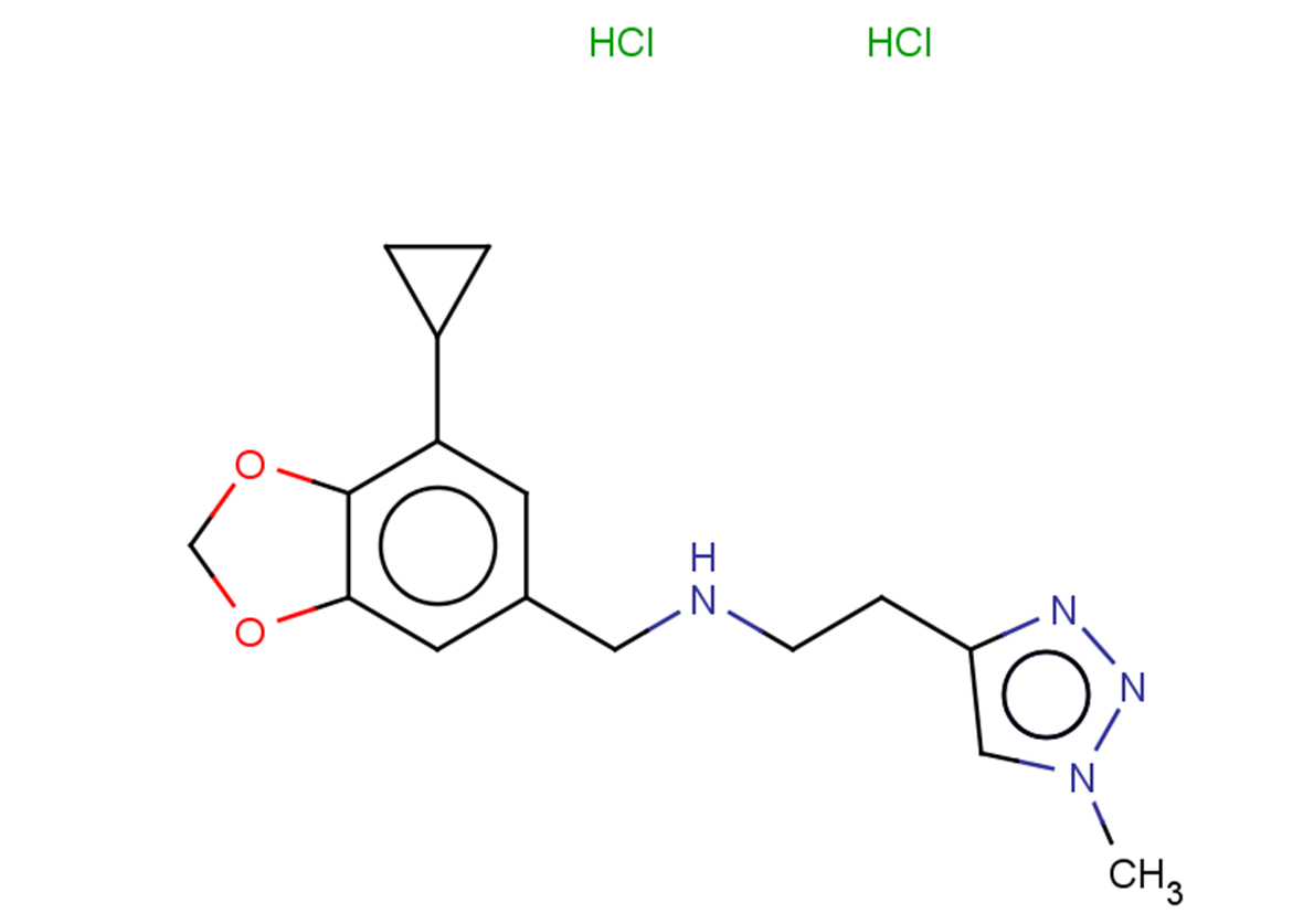[(7-cyclopropyl-1,3-dioxaindan-5-yl)methyl][2-(1-methyl-1H-1,2,3-triazol-4-yl)ethyl]amine dihydrochloride