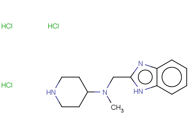 N-(1H-1,3-benzodiazol-2-ylmethyl)-N-methylpiperidin-4-amine trihydrochloride