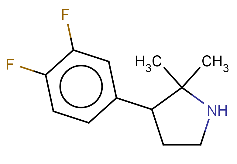 3-(3,4-difluorophenyl)-2,2-dimethylpyrrolidine