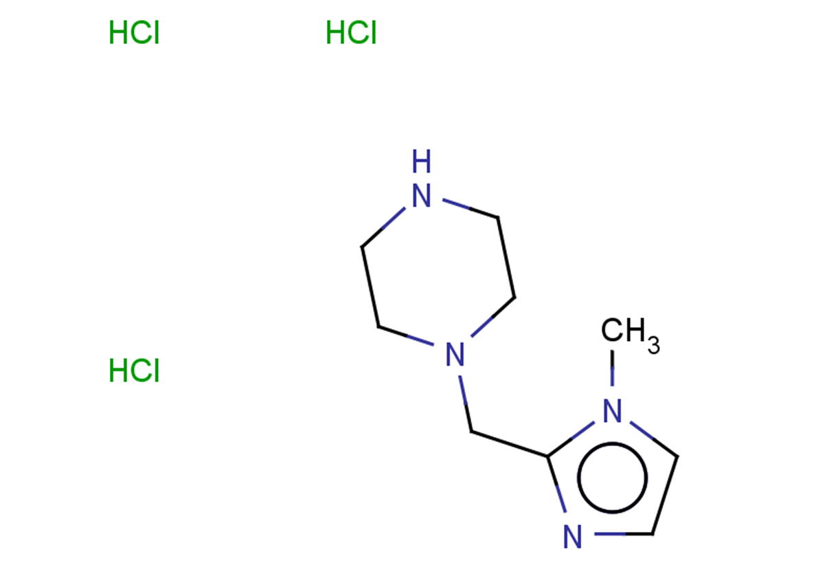 1-[(1-methyl-1H-imidazol-2-yl)methyl]piperazine trihydrochloride