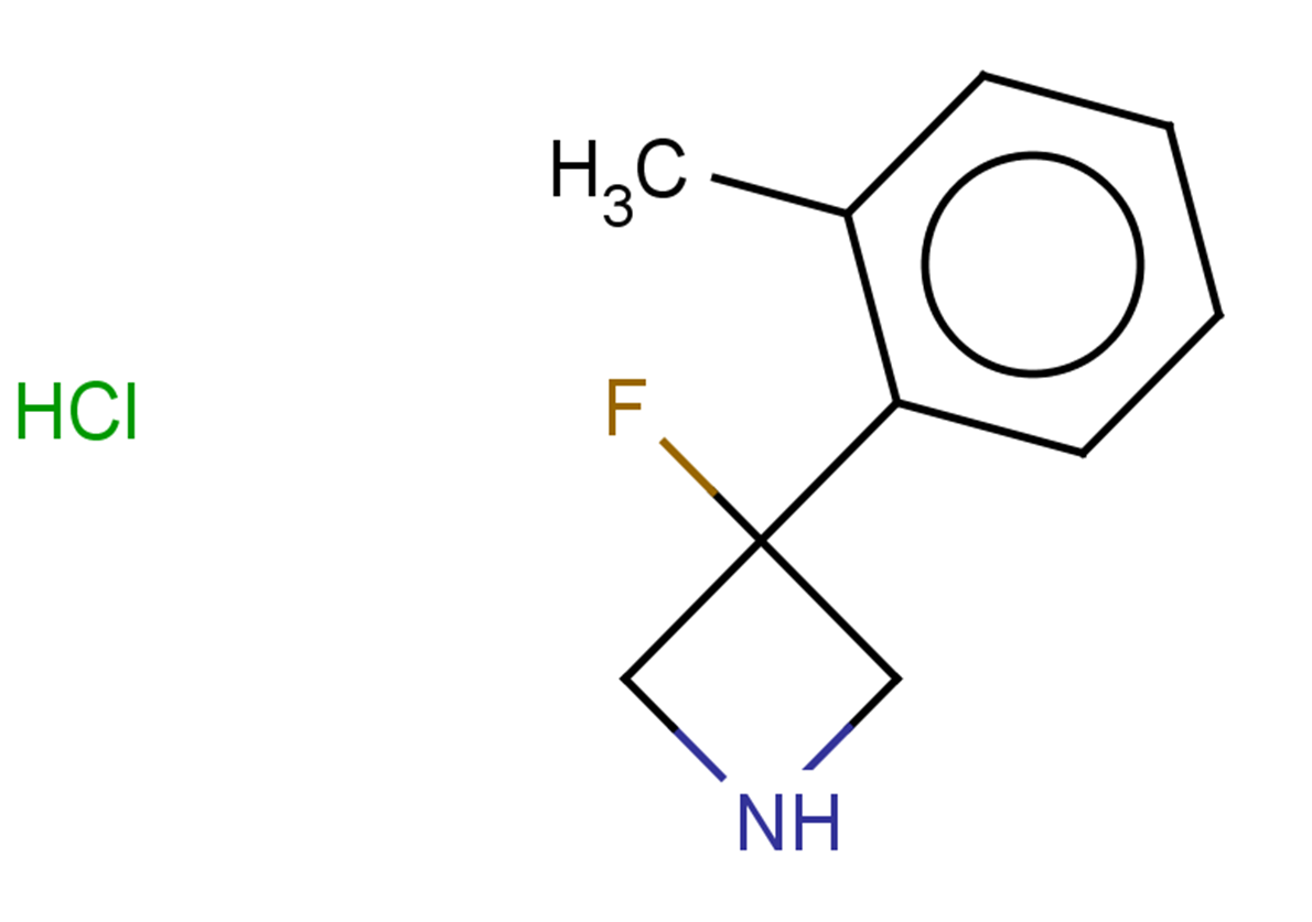 3-fluoro-3-(2-methylphenyl)azetidine hydrochloride